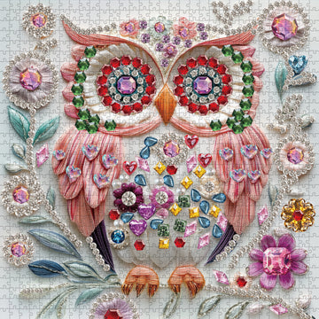 Glühende Eulenpuzzle 1000 Stücke